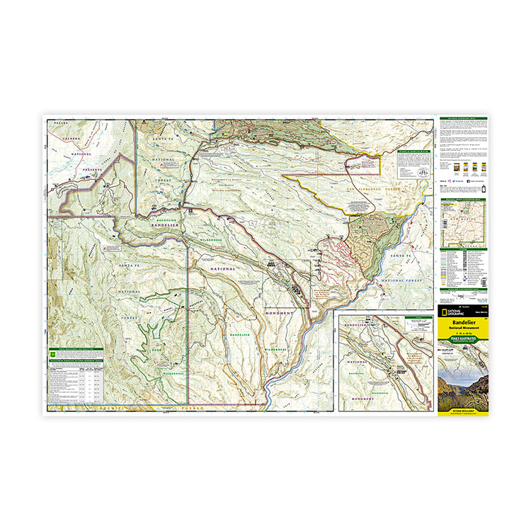 National Geographic Bandelier National Monument Map