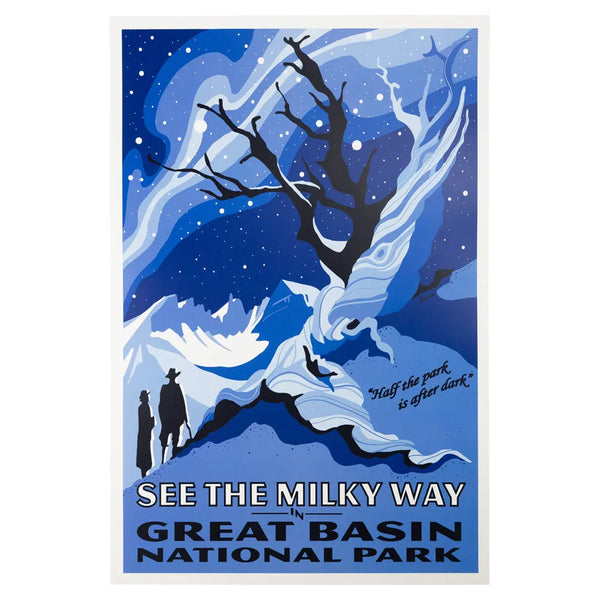 Great Basin National Park Poster: Night Sky Art