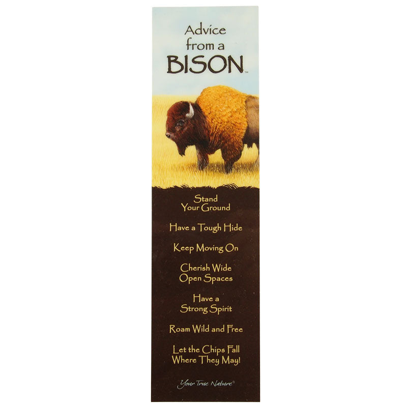 Advice from a Bison Bookmark