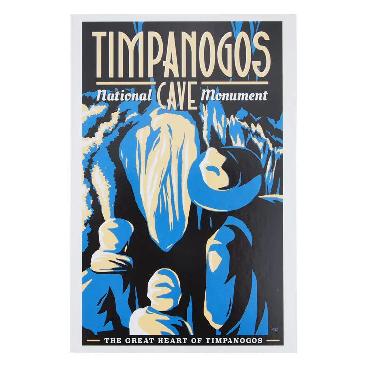 Timpanogos Cave National Monument Postcard - Great Heart Illustration