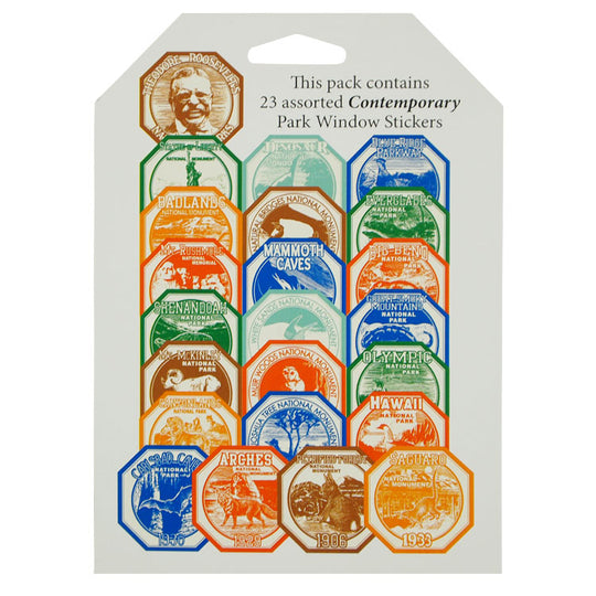 Contemporary National Park Window Sticker Set