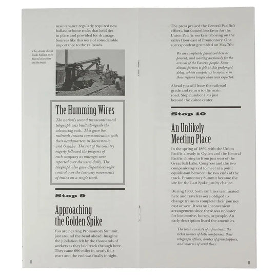 Golden Spike National Hist. Park Promontory Trail Guide Interior Pages