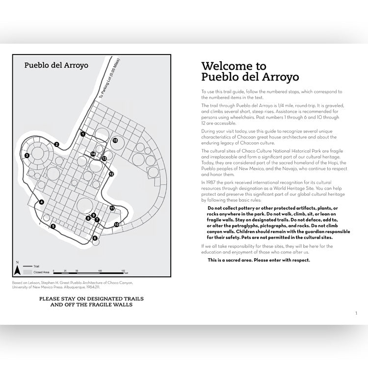 Chaco Culture NHP Pueblo Del Arroyo Trail Guide