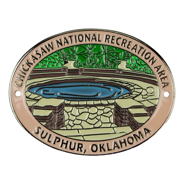 Chickasaw National Rec. Area Hiking Stick Medallion - Buffalo Spring