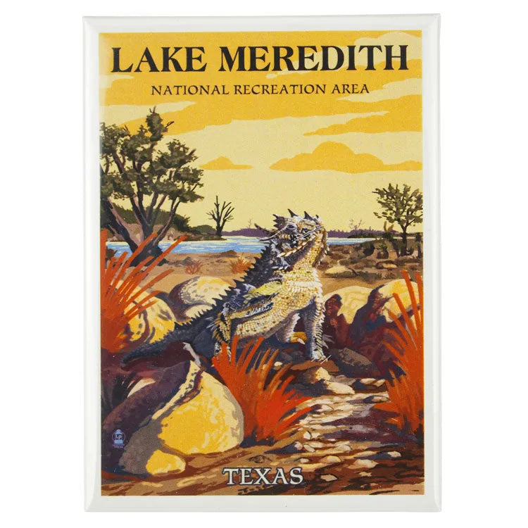 Lake Meredith National Rec. Area Magnet - Horned Lizard