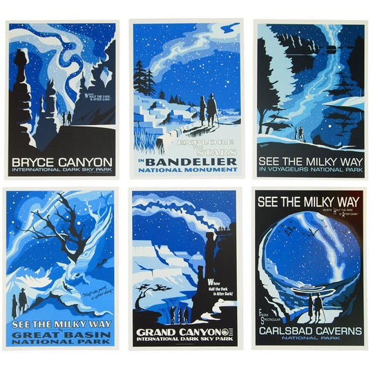 National Park Night Sky Postcard Set