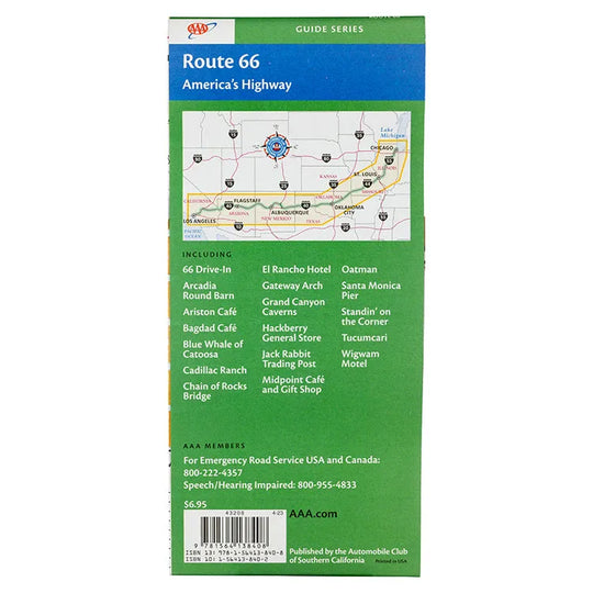 Route 66 America's Highway Map