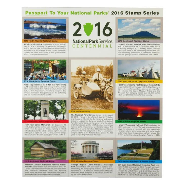 2016 Passport To Your National Parks® Stamp Set