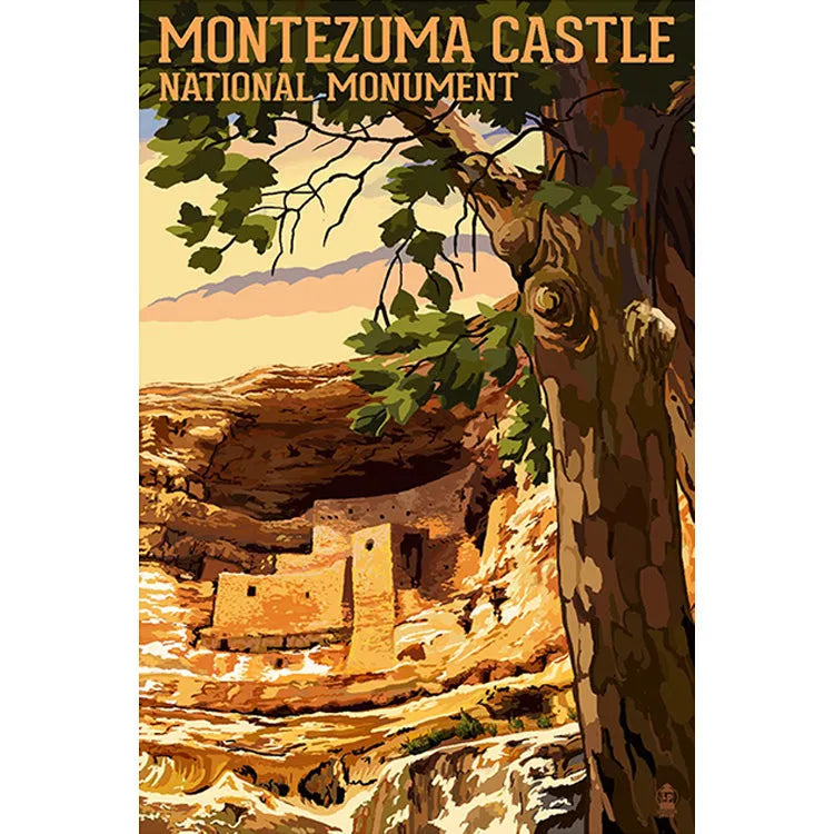 Montezuma Castle National Monument Sunset Print