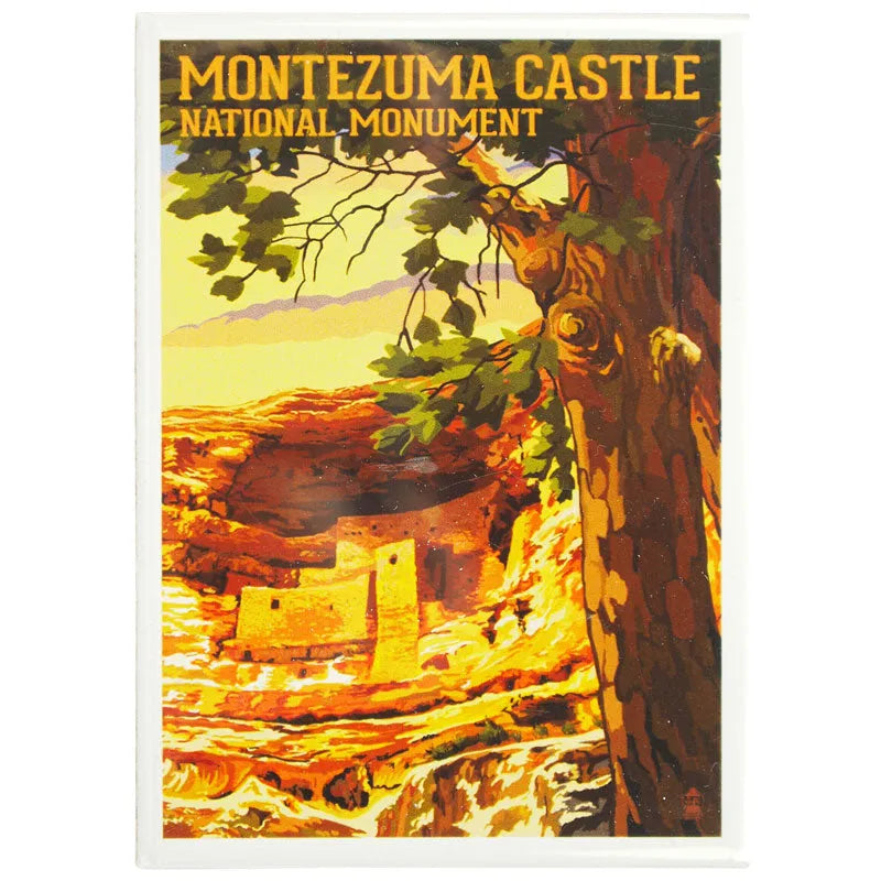 Montezuma Castle National Monument Magnet - Sunset