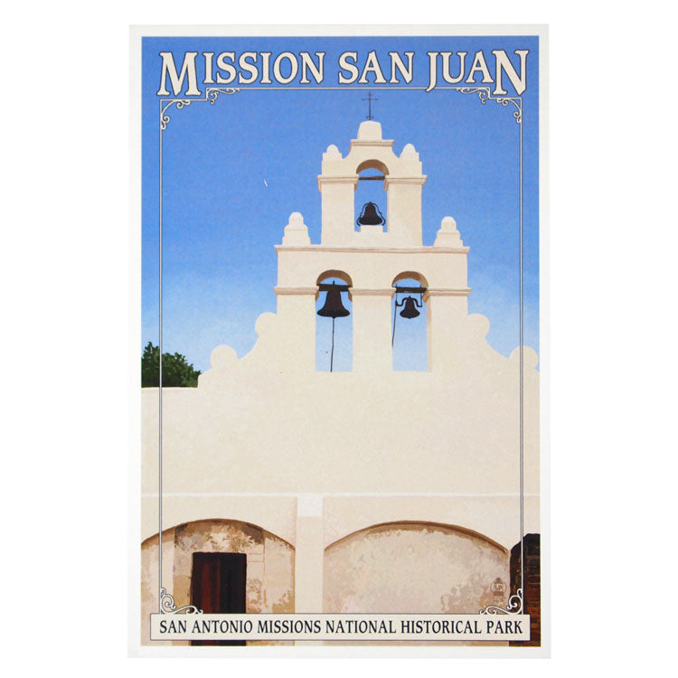 San Antonio Missions National Hist. Park Postcard - San Juan