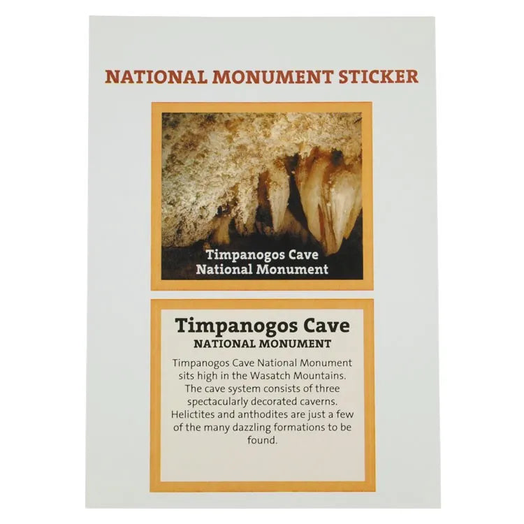 Timpanogos Cave National Monument Park Sticker