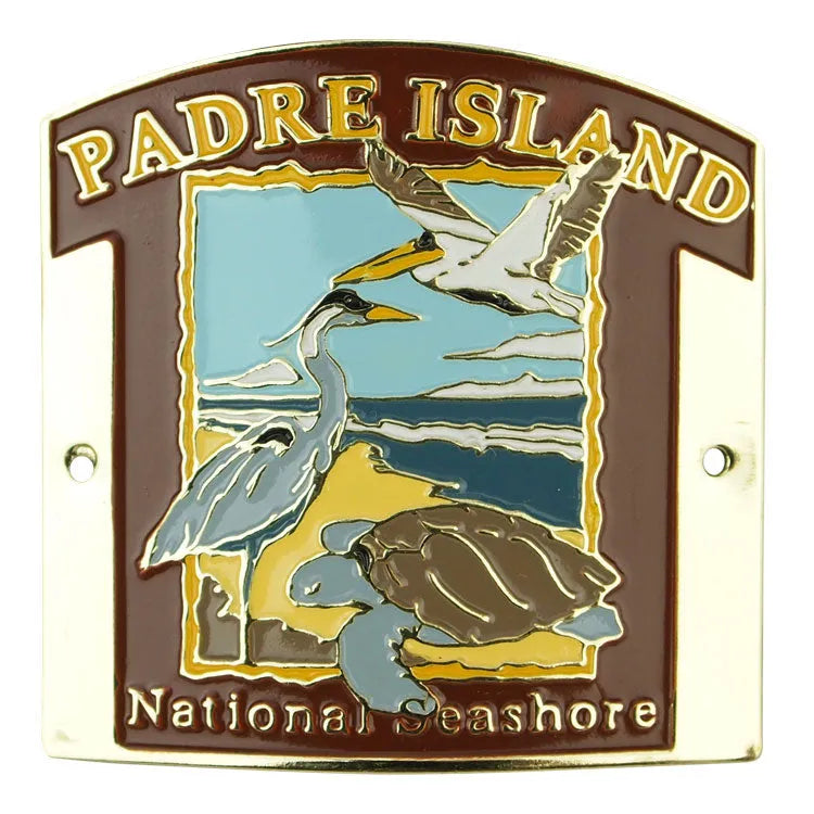 Padre Island National Seashore Hiking Stick Medallion - Banner