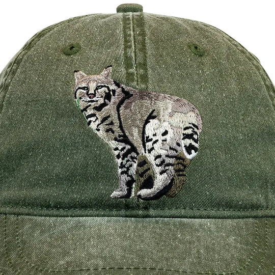 Bobcat embroidery detail