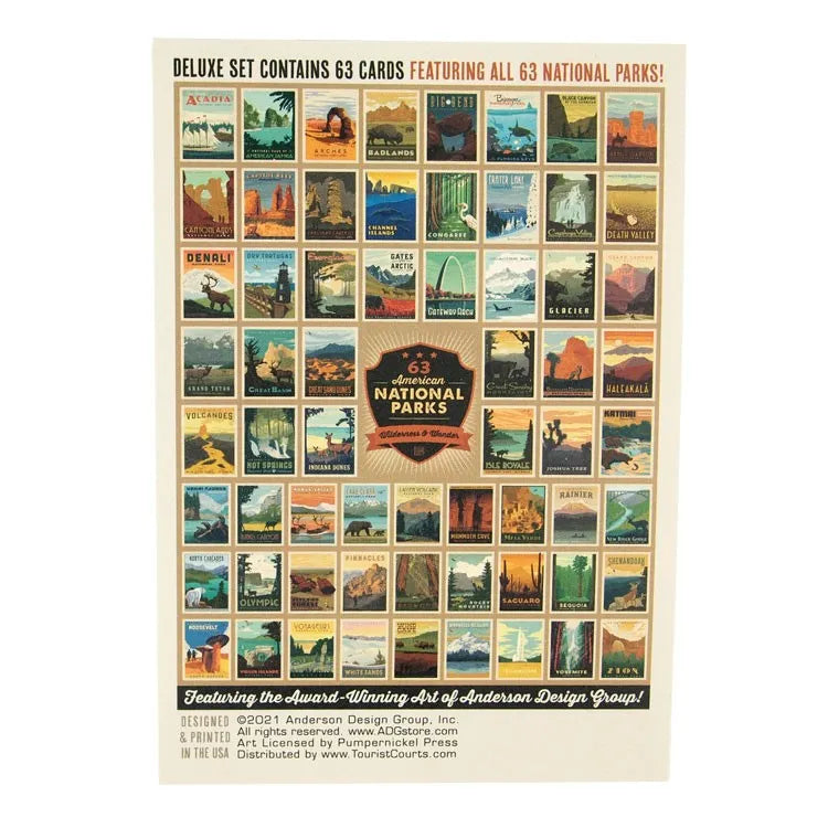 ADG National Park Postcard Set Package Back
