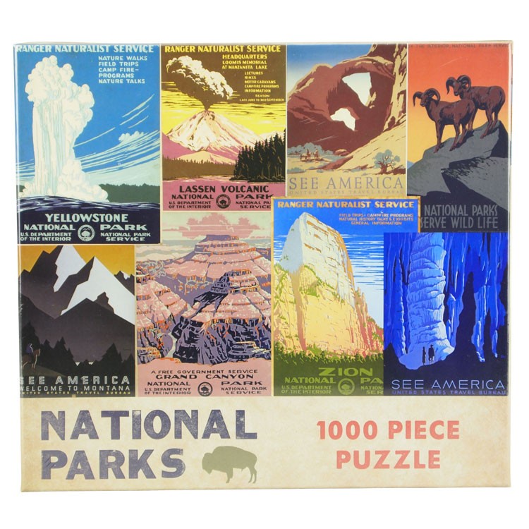 National Parks Postcard Puzzle