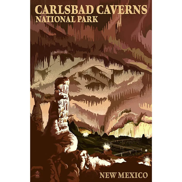 Carlsbad Caverns National Park Trails Print