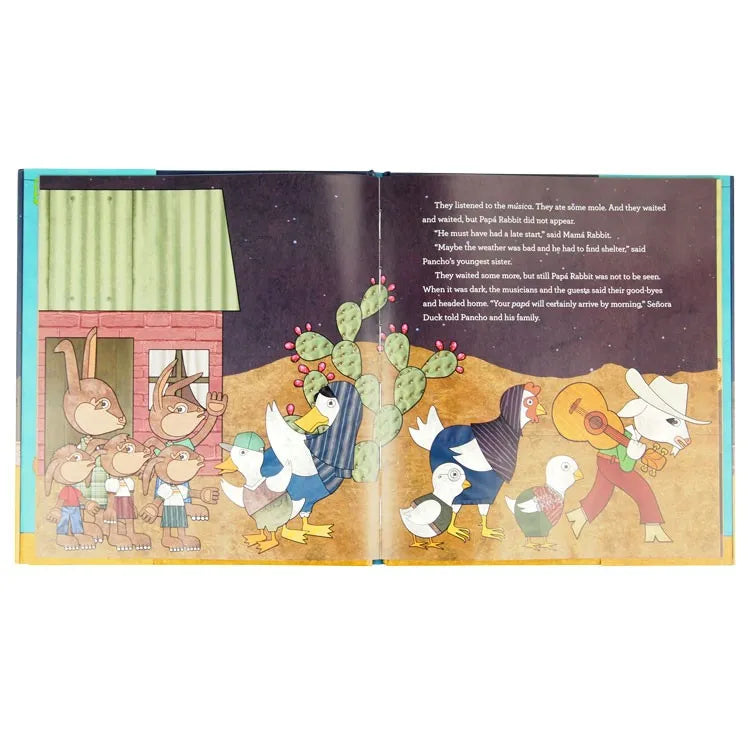 Interior pages of Pancho Rabbit and the Coyote: A Migrant's Tale by Duncan Tonatiuh
