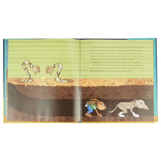 Interior pages of Pancho Rabbit and the Coyote: A Migrant's Tale by Duncan Tonatiuh