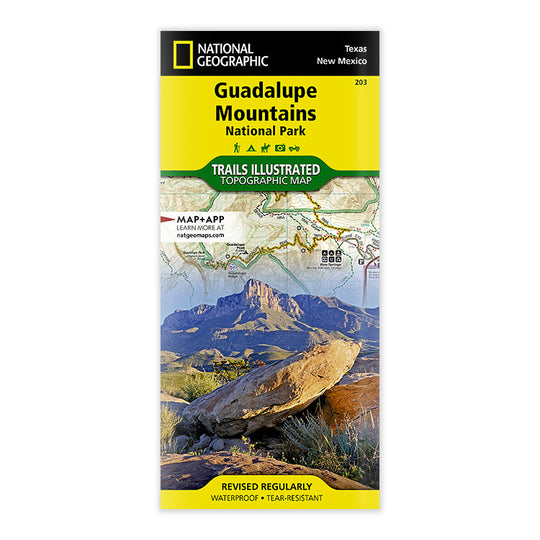 National Geographic Guadalupe Mountains National Park Trail Map