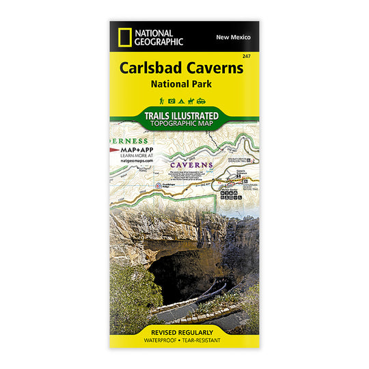 National Geographic Carlsbad Caverns National Park Map