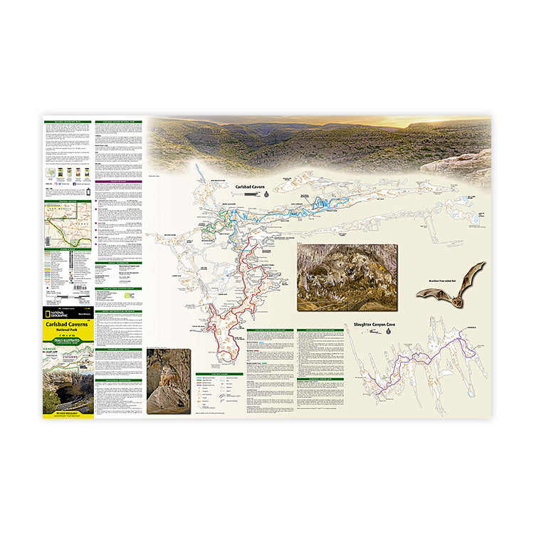 National Geographic Carlsbad Caverns National Park Map