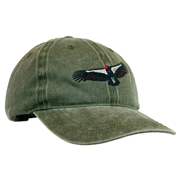 California Condor Embroidered Cap Facing Left