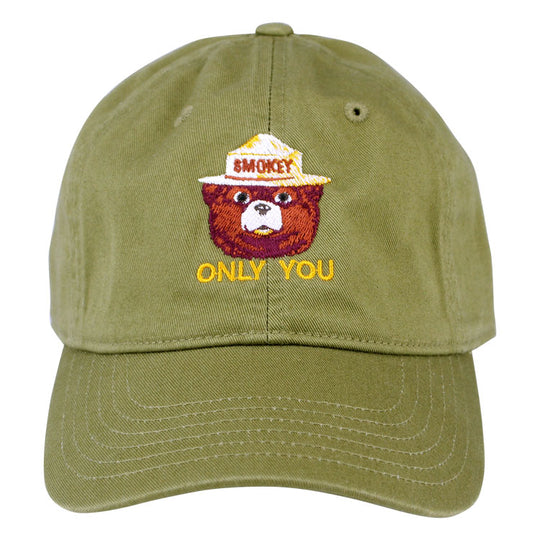 Smokey Bear Organic Cotton Ball Cap - Green