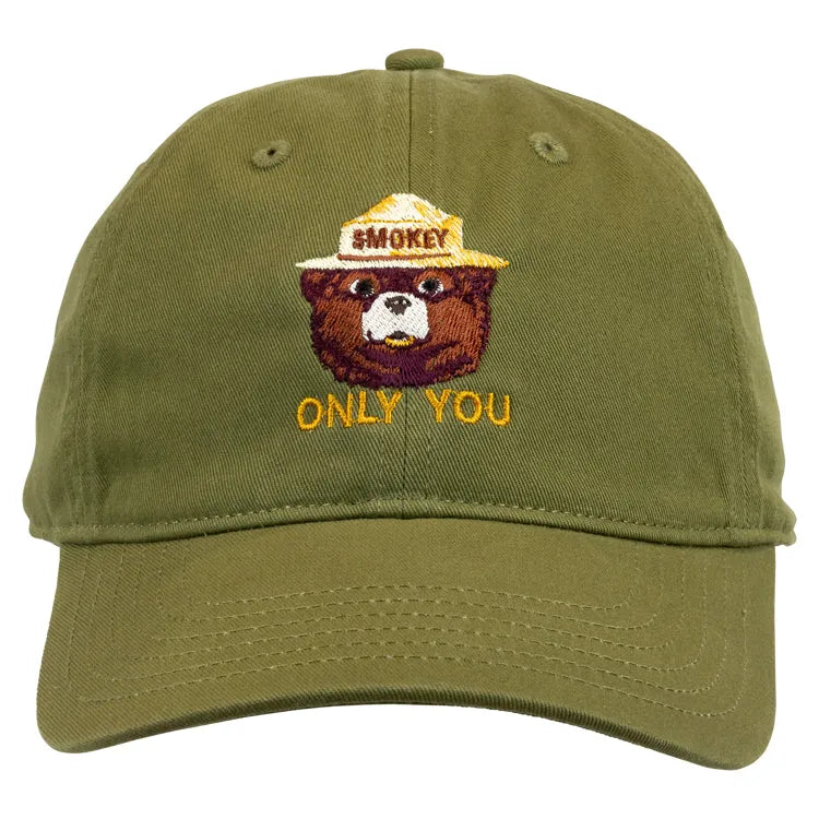Smokey Bear Organic Cotton Cap - Green