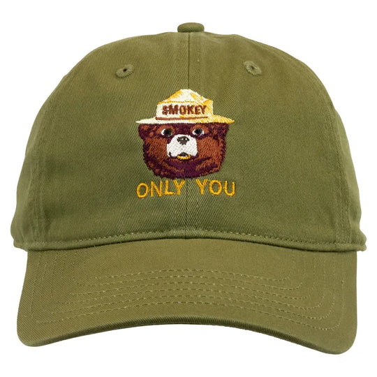 Smokey Bear Organic Cotton Cap - Green