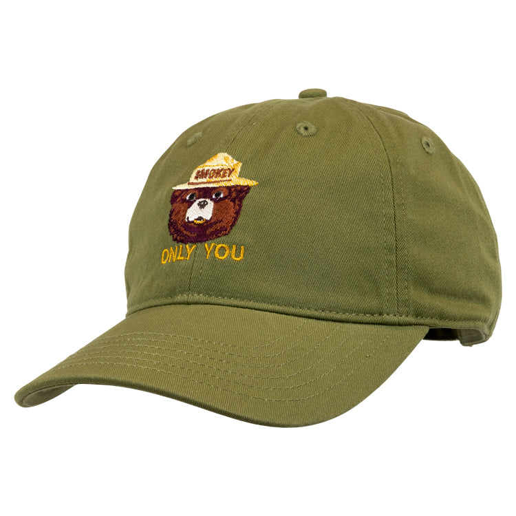 Smokey Bear Organic Cotton Cap - Green