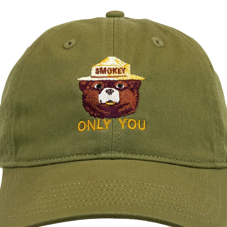 Smokey Bear Organic Cotton Cap - Green