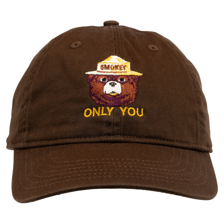 Smokey Bear Organic Cotton Cap - Brown