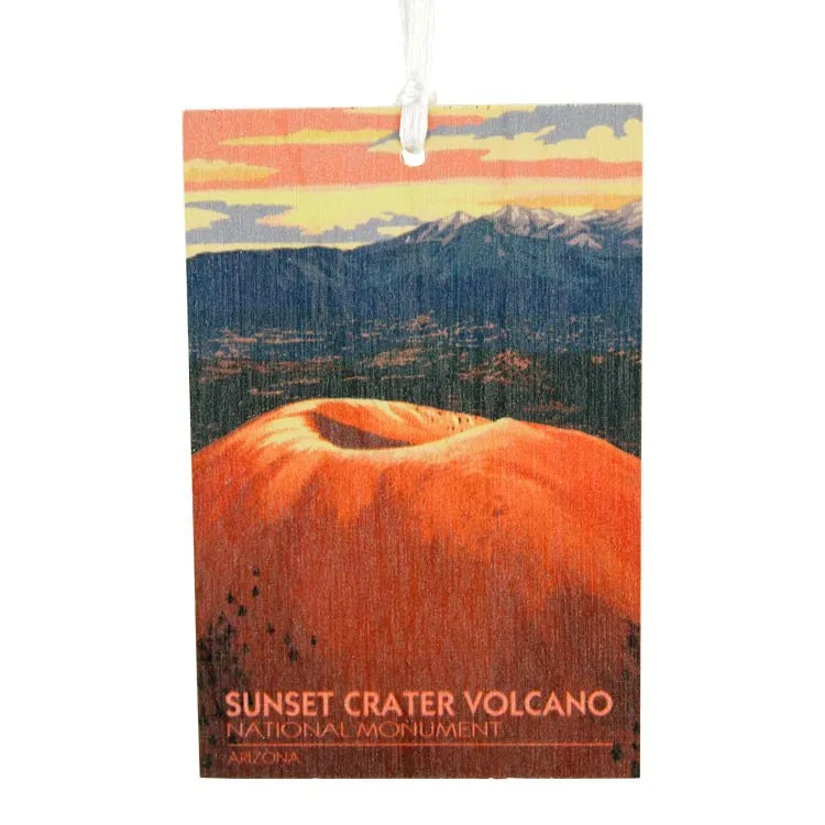 Sunset Crater National Monument Wood Graphic Ornament