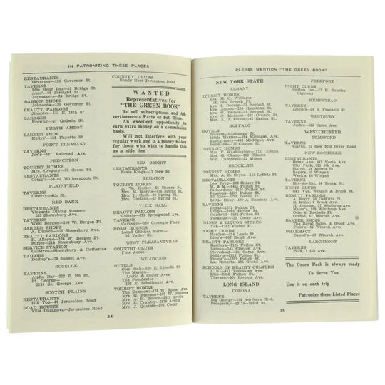The Negro Motorist Green-Book: 1940 Facsimile Edition interior pages