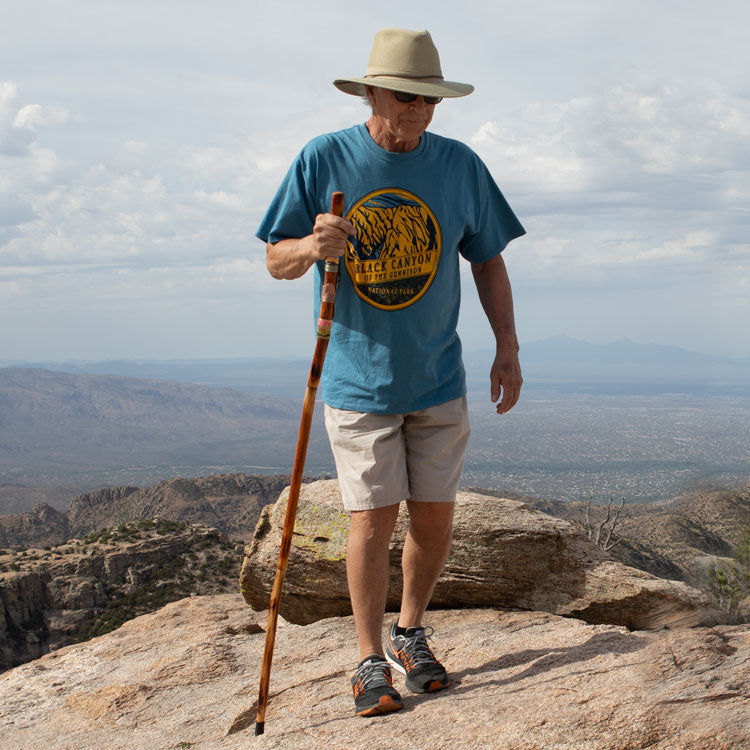 Collapsible Wood Hiking Stick