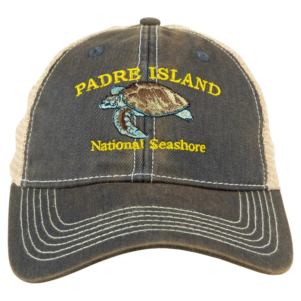 Padre Island National Seashore Mesh-Back Cap - Turtle front view