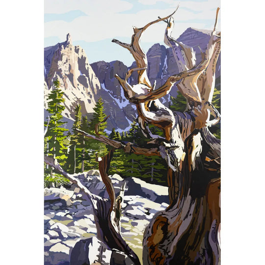 Great Basin National Park Poster - Wheeler Peak detail