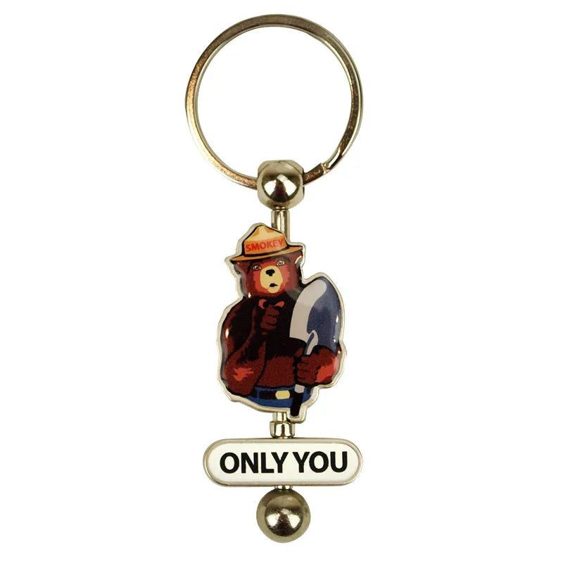 Smokey Bear Spinner Keychain