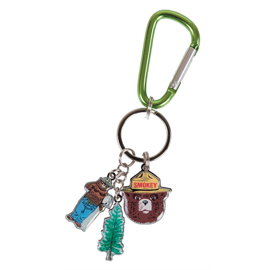 Smokey Bear Carabiner Clip Keychain