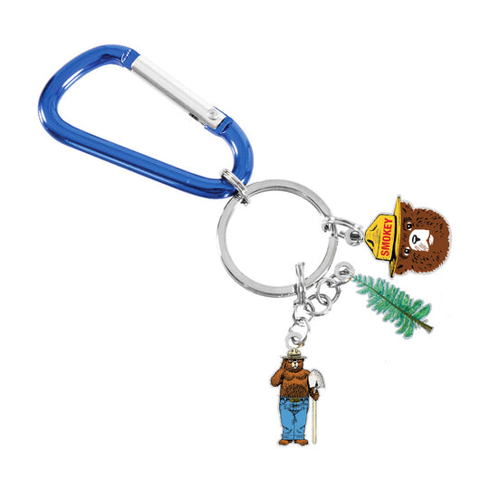 Smokey Bear Carabiner Clip Keychain