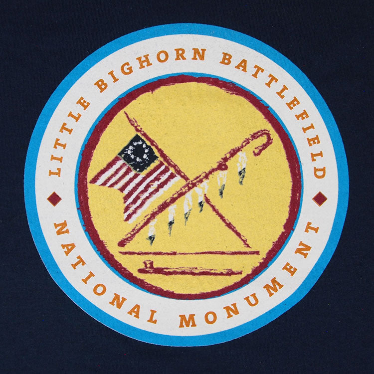 Little Bighorn Battlefield National Monument Round Logo T-Shirt