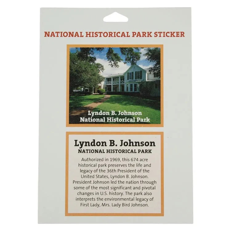 Lyndon B. Johnson National Hist. Park Sticker | WNP - Shop!