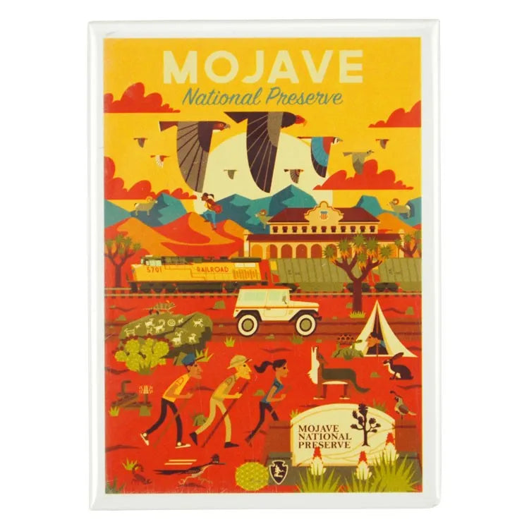 Mojave National Preserve Magnet - Geometric Day