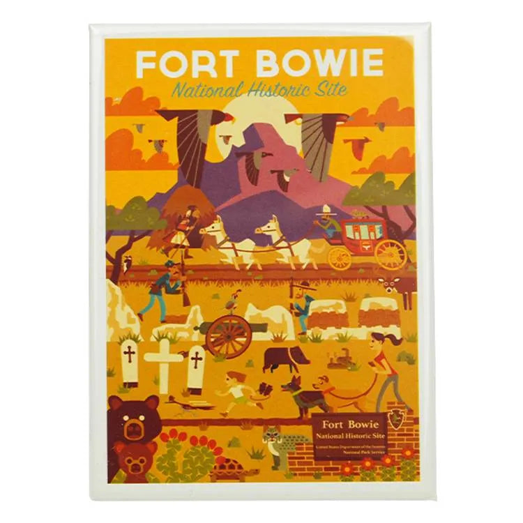 Fort Bowie National Hist. Site Magnet - Geometric Day