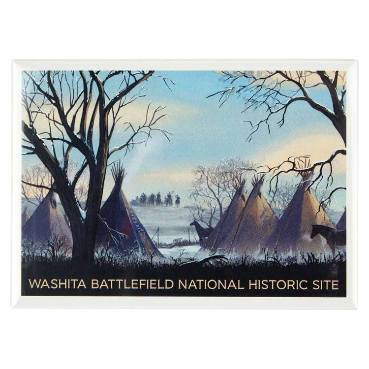 Washita Battlefield Magnet - Illustration