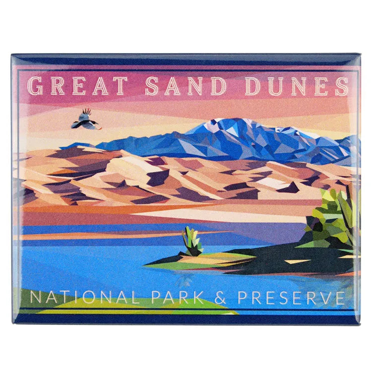 Great Sand Dunes National Park Magnet - Geometric