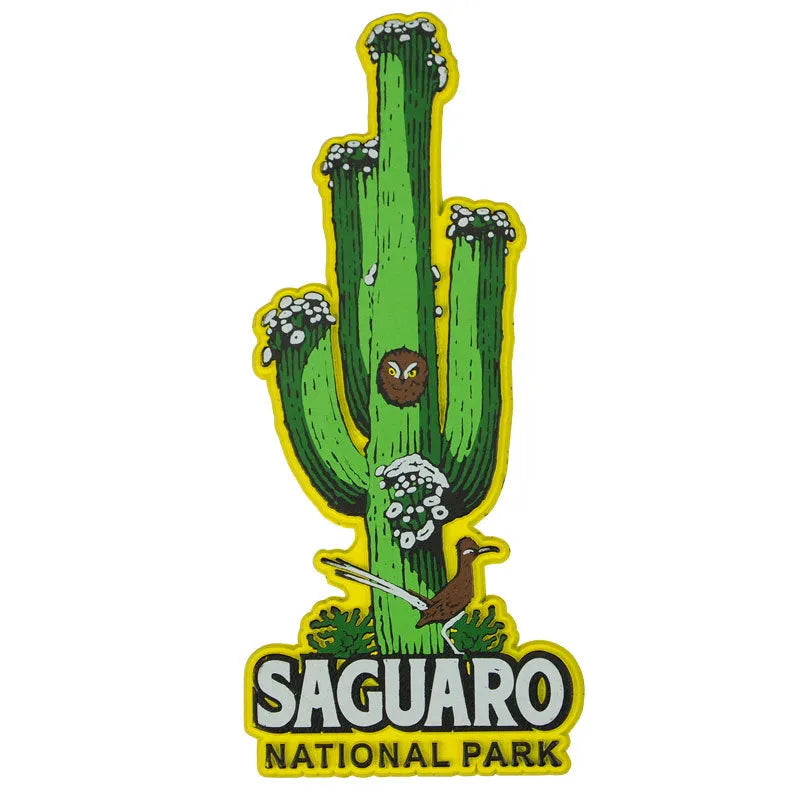 Saguaro National Park Flex Magnet - Cactus Banner