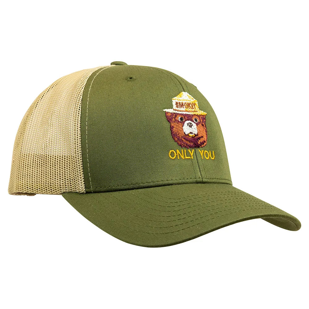 Smokey Bear Mesh Back Ball Cap WNP National Park Store