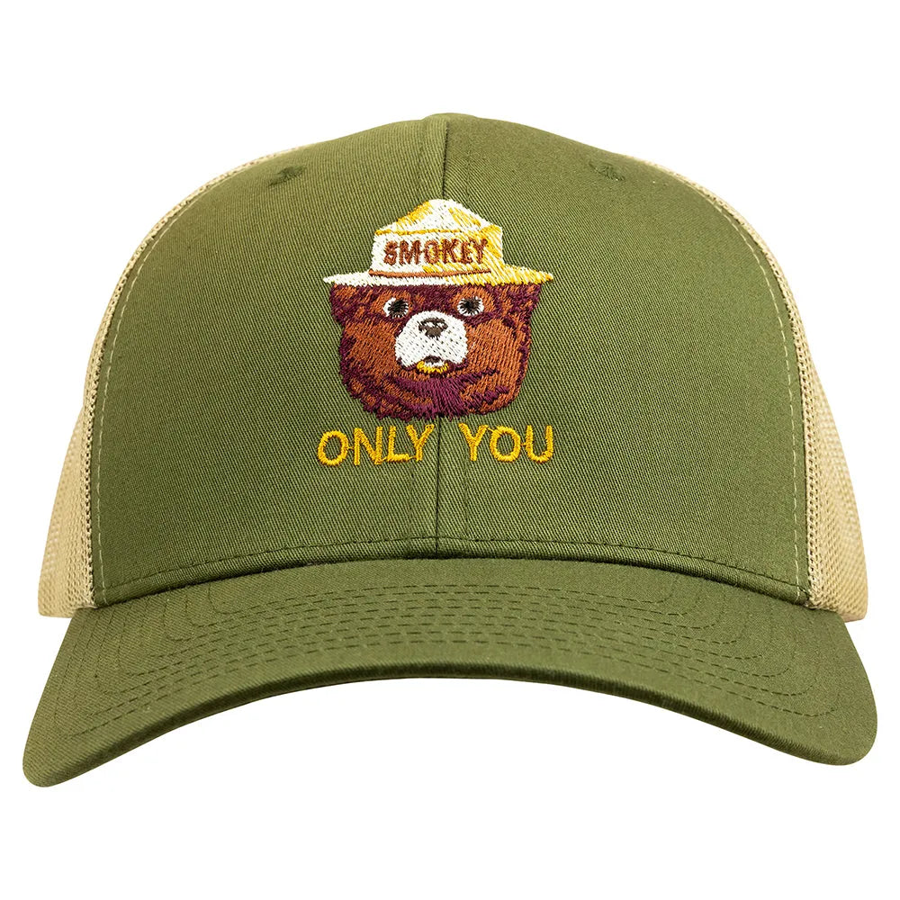 Smokey Bear Mesh-Back Cap - Portrait